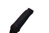 red stitch FITS FORD MONDEO MK4 2007+ LEATHER HANDBRAKE HANDLE COVER ONLY