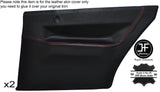 RED STITCH 2X REAR DOOR CARD LEATHER COVER FITS ALFA ROMEO SPRINT ALFASUD MK3