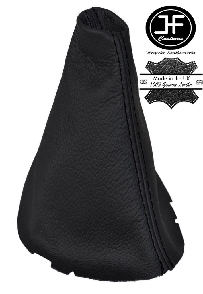 BLACK STITCHING REAL LEATHER MANUAL GEAR GAITER FITS FORD GALAXY MK2 2000-2007