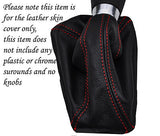 RED STITCHING FITS FORD FOCUS MK3 2011 + LEATHER GEAR GAITOR CUSTOM NEW