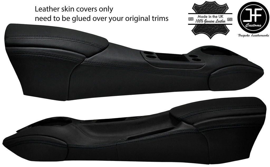 BLACK STITCH FULL CENTRE CONSOLE LEATHER COVERS FITS PORSCHE BOXSTER 986 96-04