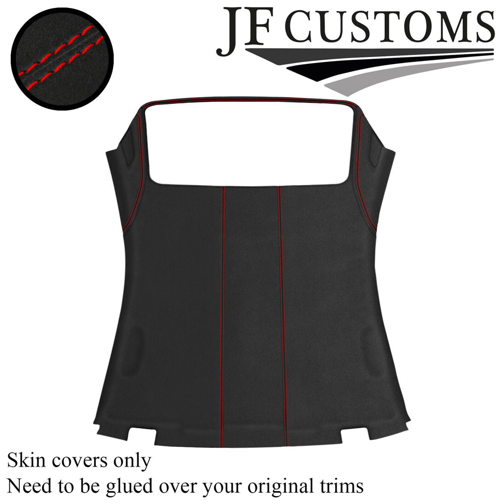RED STITCH D GREY SUEDE HARDTOP HEADLINER KIT COVER FOR BMW E46 CONVERTIBLE