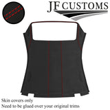 RED STITCH D GREY SUEDE HARDTOP HEADLINER KIT COVER FOR BMW E46 CONVERTIBLE