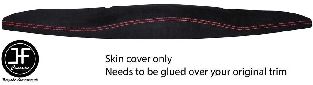 RED STITCH REAR INNER TAILGATE PANEL SUEDE COVER FOR SMART FORTWO 451 07-14