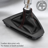 FITS FORD MUSTANG 2024+ RED STITCH NAPPA LEATHER MANUAL GEAR GAITER CUSTOM NEW