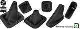 BLACK STITCH 3X GAITER LEATHER SET WITH FRAMES FOR LAND ROVER DISCOVERY MK1 MK2