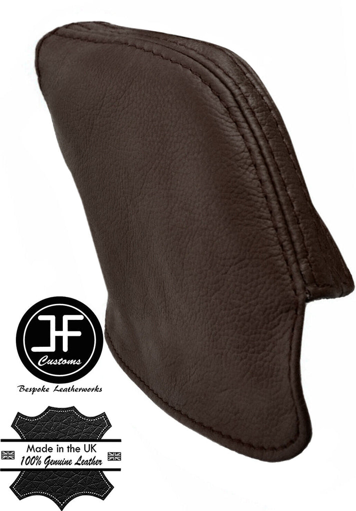 BROWN REAL TOP GRAIN LEATHER HANDBRAKE GAITER FOR TOYOTA SUPRA MK3 86-93