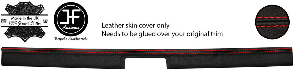 RED STITCH REAR TOP ROOF TRIM LEATHER COVER FOR TOYOTA MR2 MK1 AW11 1984-1990