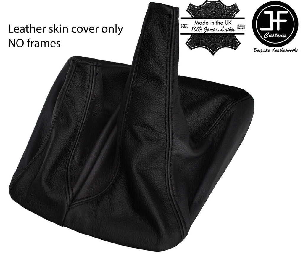 BLACK & BLACK TOP GRAIN LEATHER MANUAL 4X4 GEAR GAITER FITS TOYOTA HILUX 12-16