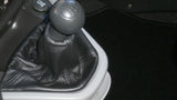 FITS FIAT DOBLO BLACK GEAR STICK GAITER REAL LEATHER BLACK STITCHING CUSTOM NEW