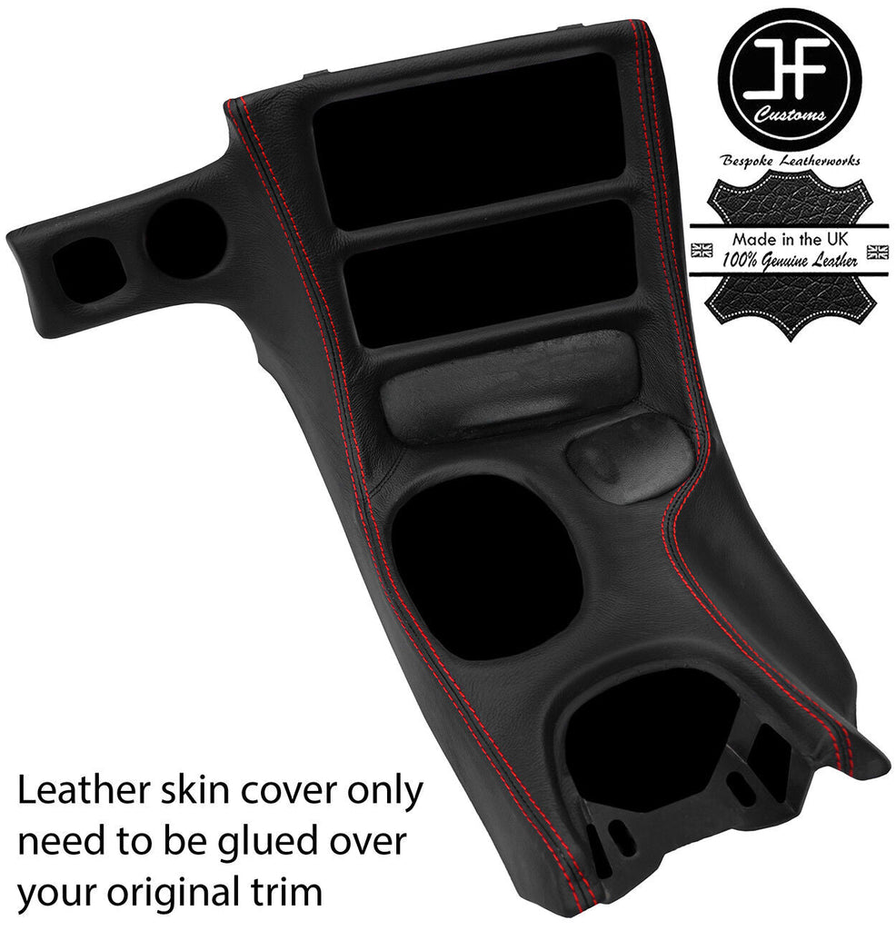 RED STITCH CONSOLE SHIFT BEZEL SURROUND SKIN COVER FITS CORVETTE C5 97-04