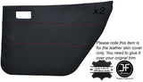 RED STITCH 2X REAR DOOR CARD SKIN COVERS FITS DATSUN CHERRY 100A F-11 74-78