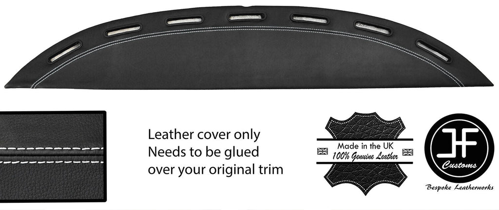 WHITE STITCH TOP VENT DASH DASHBOARD LEATHER COVER FITS FERRARI TESTAROSSA 84-91