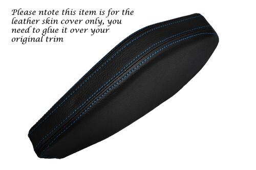 BLUE STITCH LEATHER HANDBRAKE TRIM SKIN COVER FITS VOLKSWAGEN T25 80-90 LATE