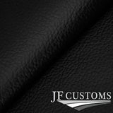 BLACK STITCHING FITS BMW E34 E32 2X LEATHER ARMREST SKIN COVERS ONLY CUSTOM NEW