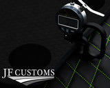 GREEN DIAMOND STITCH VINYL 4X TAILORED FLOOR CARPETS FOR BMW MINI F56 13-21 JF1