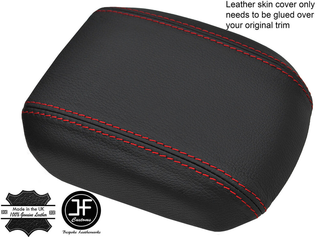 RED STITCHING REAL LEATHER ARMREST COVER FITS CHEVROLET CRUZE 2011-2015
