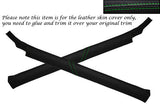 GREEN STITCH FITS LAND ROVER DEFENDER 90 110 83-06 2X A POST PILLAR LTHR COVERS
