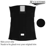 BLACK STITCH LUXE SUEDE HEADLINER COVER FITS JAGUAR XF 2008-2015 CUSTOM NEW