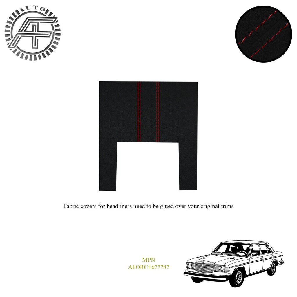 LUXE SUEDE HEADLINER COVER FITS MERCEDES W123 4 DOOR SEDAN + SUNROOF 1976-1986