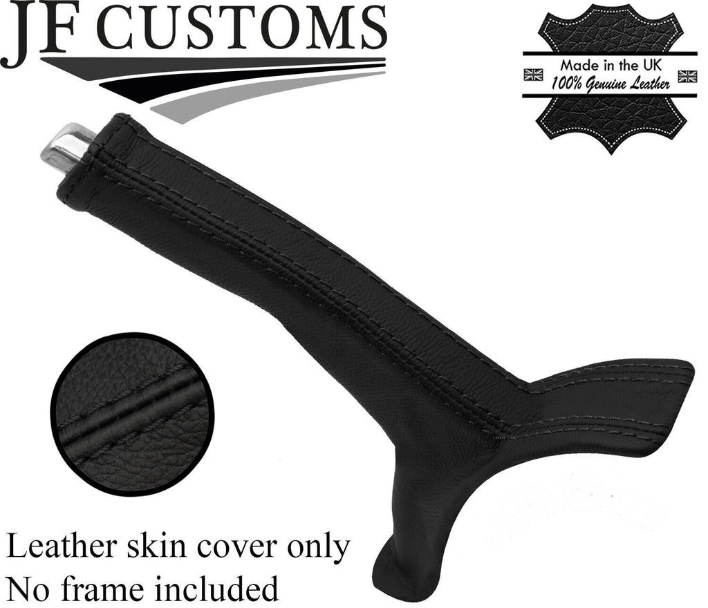 BLACK STITCH REAL LEATHER HANDBRAKE COVER FITS HYUNDAI COUPE GENESIS 10-16