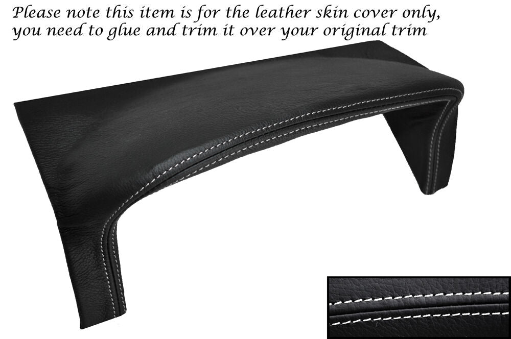WHITE STITCH SPEEDO HOOD SURROUND LEATHER COVER FITS VAUXHALL OPEL NOVA 82-93