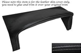 WHITE STITCH SPEEDO HOOD SURROUND LEATHER COVER FITS VAUXHALL OPEL NOVA 82-93