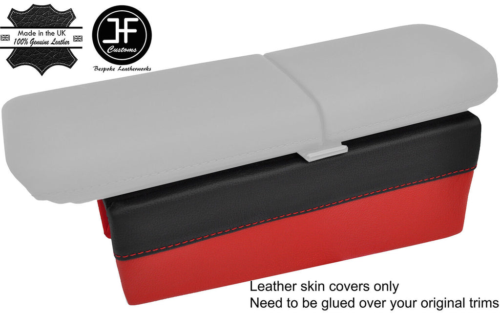BLACK & RED CONSOLE SIDE TRIM REAL LEATHER COVER FITS HONDA NSX 1990-2005