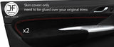 RED STICH 2X DOOR CARD TRIM SUEDE COVER FOR HONDA CIVIC TYPE R 06-12 STYLE2