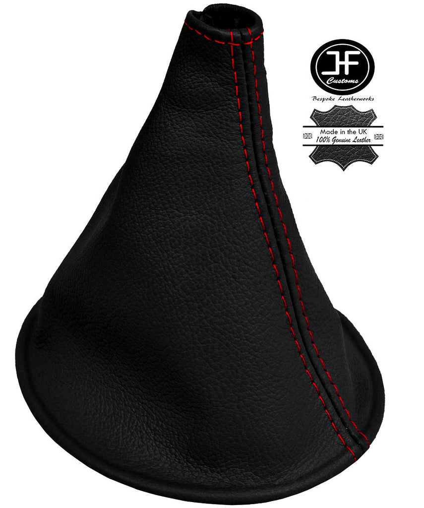 RED STITCH MANUAL REAL LEATHER GEAR STICK GAITER FOR TOYOTA YARIS VITZ 99-03