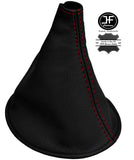 RED STITCH MANUAL REAL LEATHER GEAR STICK GAITER FOR TOYOTA YARIS VITZ 99-03