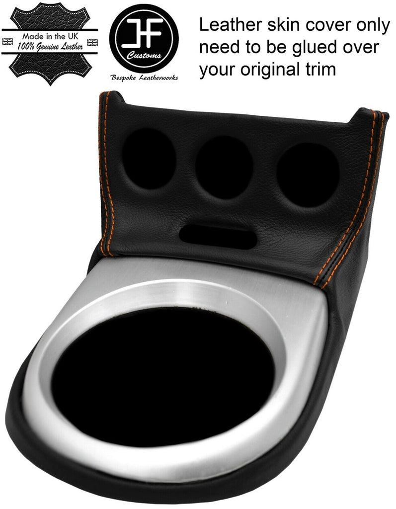 ORANGE STITCH MANUAL GEAR SURROUND LEATHER COVER FITS NISSAN 350Z 06-09 FACELIFT