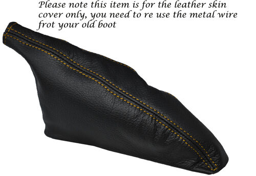 YELLOW STITCH FITS TOYOTA CELICA TA22 TA23 RA28 LEATHER HANDBRAKE GAITER BOOT