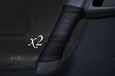 black stitching FITS SKODA FELICIA 94-04 2X DOOR HANDLE LEATHER COVERS