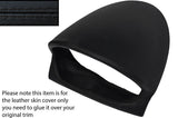 BLACK STITCH SPEEDO SURROUND HOOD LEATHER SKIN COVER FITS MAZDA 2 2008-2015