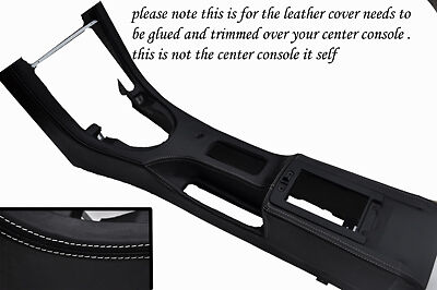 white stitch  FITS MG MGF MG TF MGTF 95-05 CENTER CONSOLE LEATHER SKIN COVER