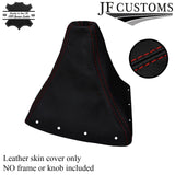 DARK RED STITCH LEATHER GEAR GAITER COVER FOR NISSAN SKYLINE R31 1985-1988