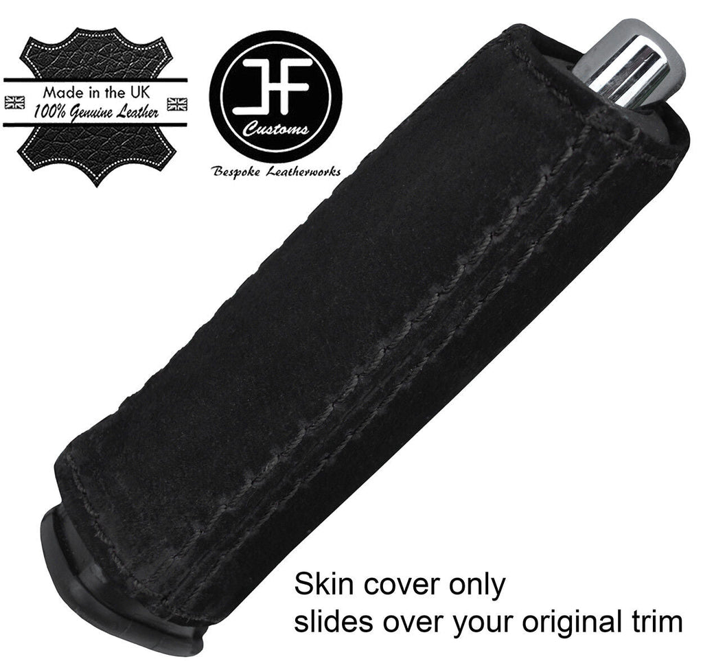 BLACK STITCH SUEDE HANDBRAKE HANDLE COVER FITS FIAT FREEMONT 2011-2016