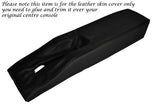 BLACK STITCH CENTRE CONSOLE TUNNEL LEATHER SKIN COVER FITS CORVETTE C3 77-82