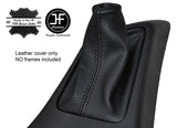 BLACK STITCHING MANUAL LEATHER GEAR GAITER FITS KIA PICANTO 2011-2016 CUSTOM NEW