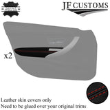 D RED STITCH LEATHER 2X FRONT DOOR ARMREST COVER FOR BMW F30 11-18 SALOON