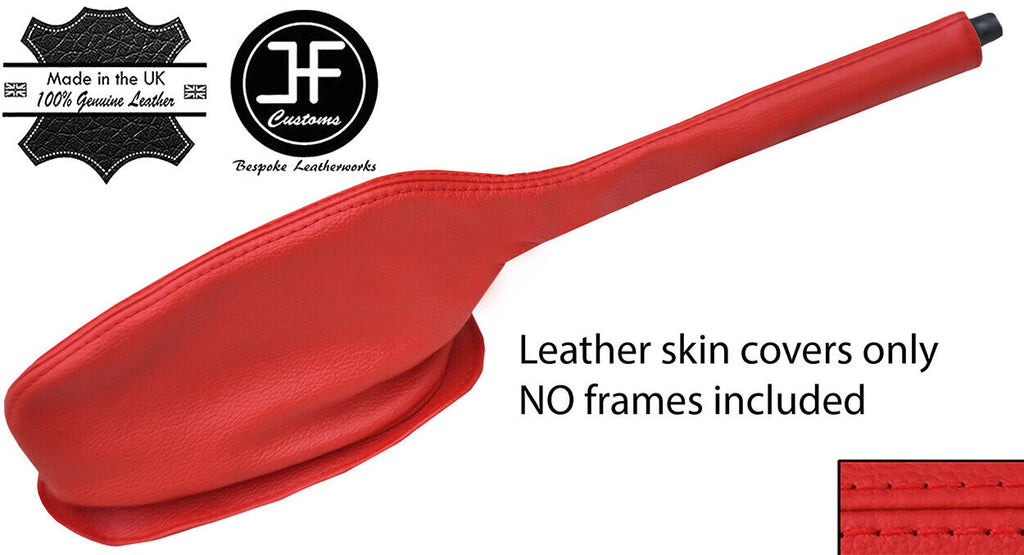 RED TOP GRAIN LEATHER HANDBRAKE GAITER FITS BMW E3 1968-1977 CUSTOM NEW