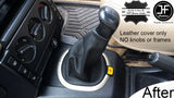 TOP GRAIN REAL BLACK LEATHER GEAR GAITER  FITS LANDROVER FREELANDER 2004-2006