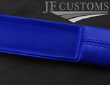 BLUE LEATHER 2X CAR KEY HOLDER PROTECTOR FITS MERCEDES C CLASS W204 07-14