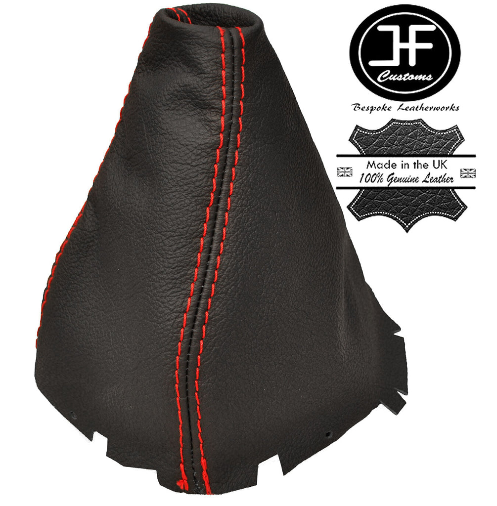 RED STITCHING REAL LEATHER GEAR GAITER FITS MERCEDES A CLASS W169 2004-2012