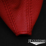 FITS TOYOTA MR2 MK1 AW11 REAL RED LEATHER GEAR GAITOR NEW CUSTOM NEW MADE IN UK