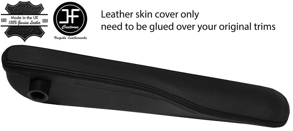 BLACK STITCH 2X SEAT ARMREST PAD LEATHER COVERS FITS RANGE ROVER VOGUE L322