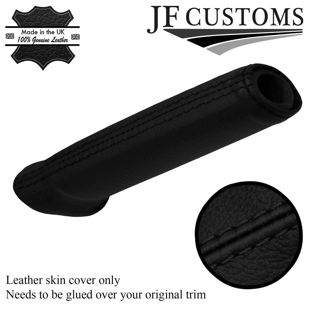 BLACK STITCH ITALIAN LEATHER HANDBRAKE HANDLE COVER FOR MAZDA CX-5 12-16