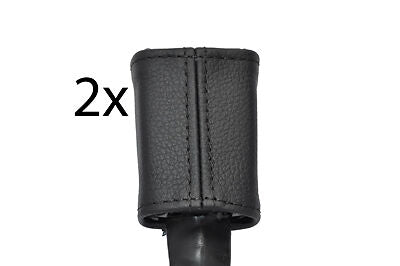 black stitch FITS NISSAN MICRA K12 03-11 2X FRONT SEAT BELT STALK  COVERS