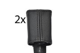 black stitch FITS NISSAN MICRA K12 03-11 2X FRONT SEAT BELT STALK  COVERS